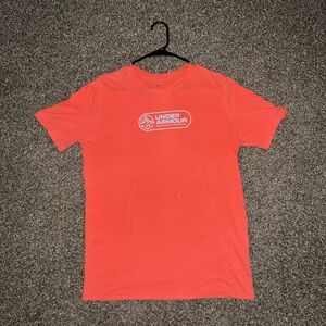 Under Armour Fitness Vintage OG Salmon Orange Red White T Shirt